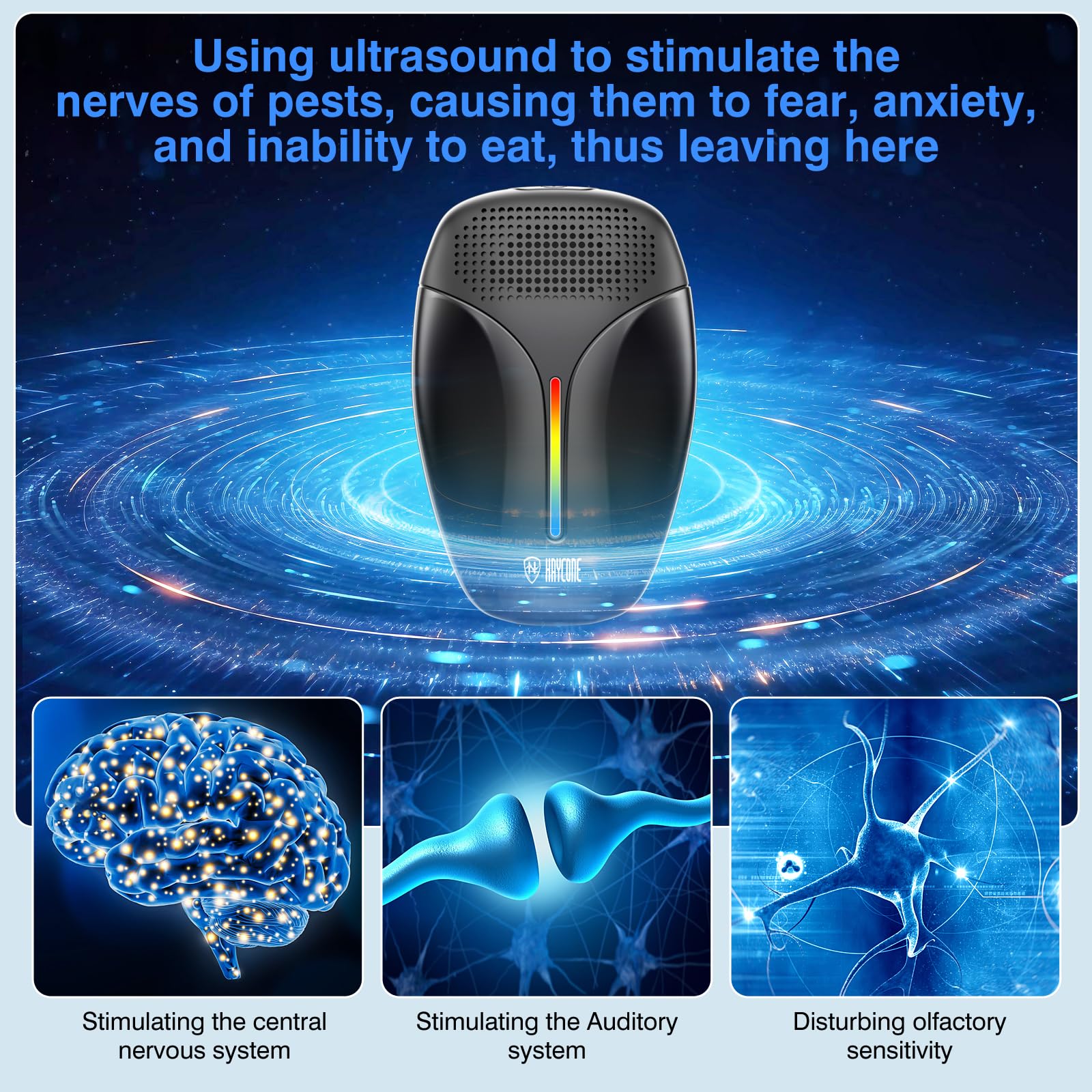 Ultrasonic Indoor Pest Repeller | Roaches & Rodents

