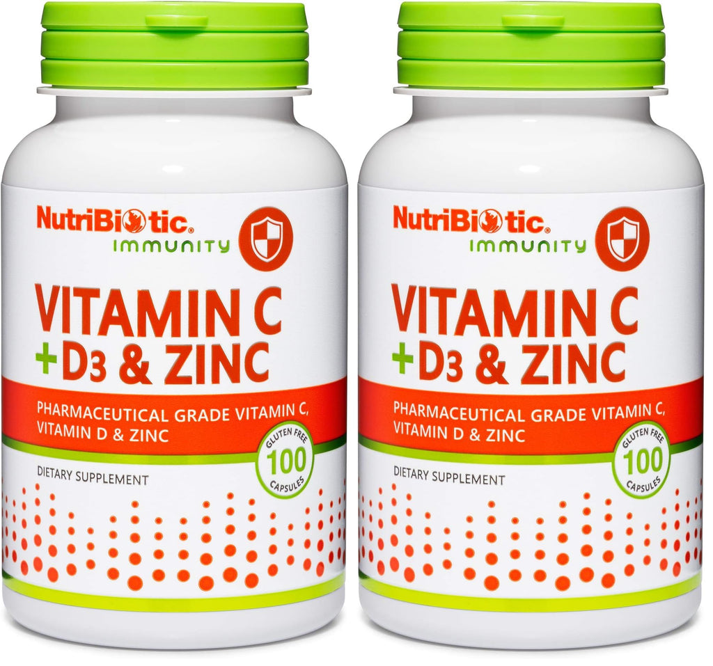 NutriBiotic Vitamin C D3 Zinc Immune Support
