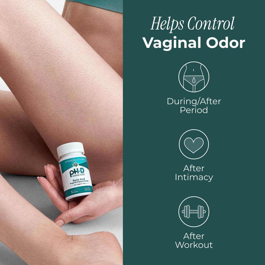 pH-D Boric Acid Suppositories for Feminine Health


