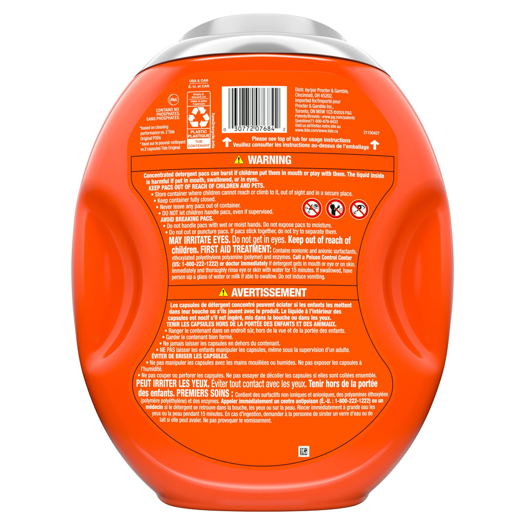 Tide Power PODS Detergent Pacs with Febreze Odor Eliminators

