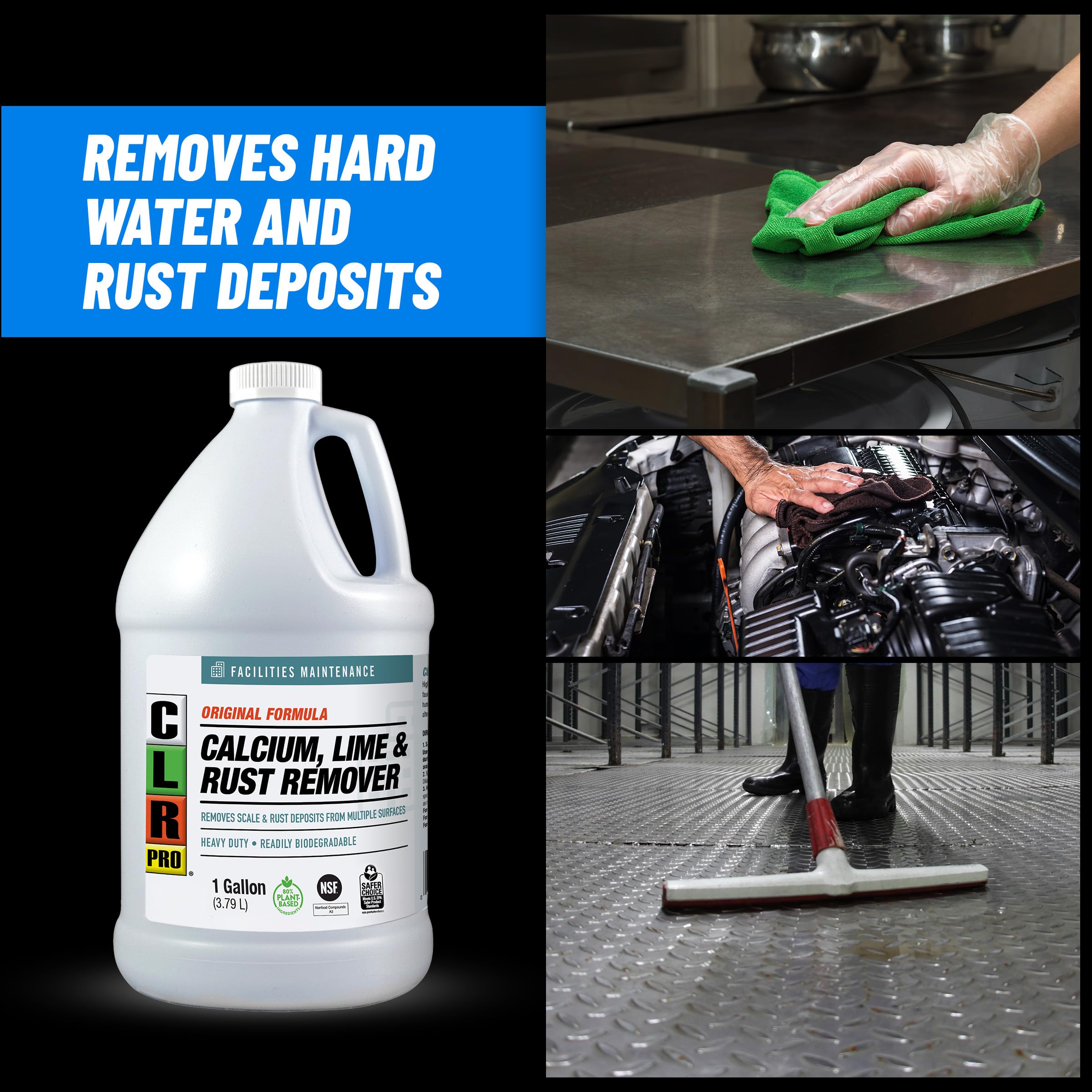 CLR Pro Calcium Lime & Rust Remover | Multi-Surface Cleaner

