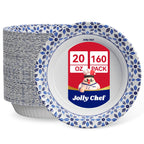 JOLLY CHEF Disposable Paper Bowls | Heavy Duty Soak-Proof

