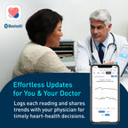 OMRON Silver Upper Arm Blood Pressure Monitor with Bluetooth

