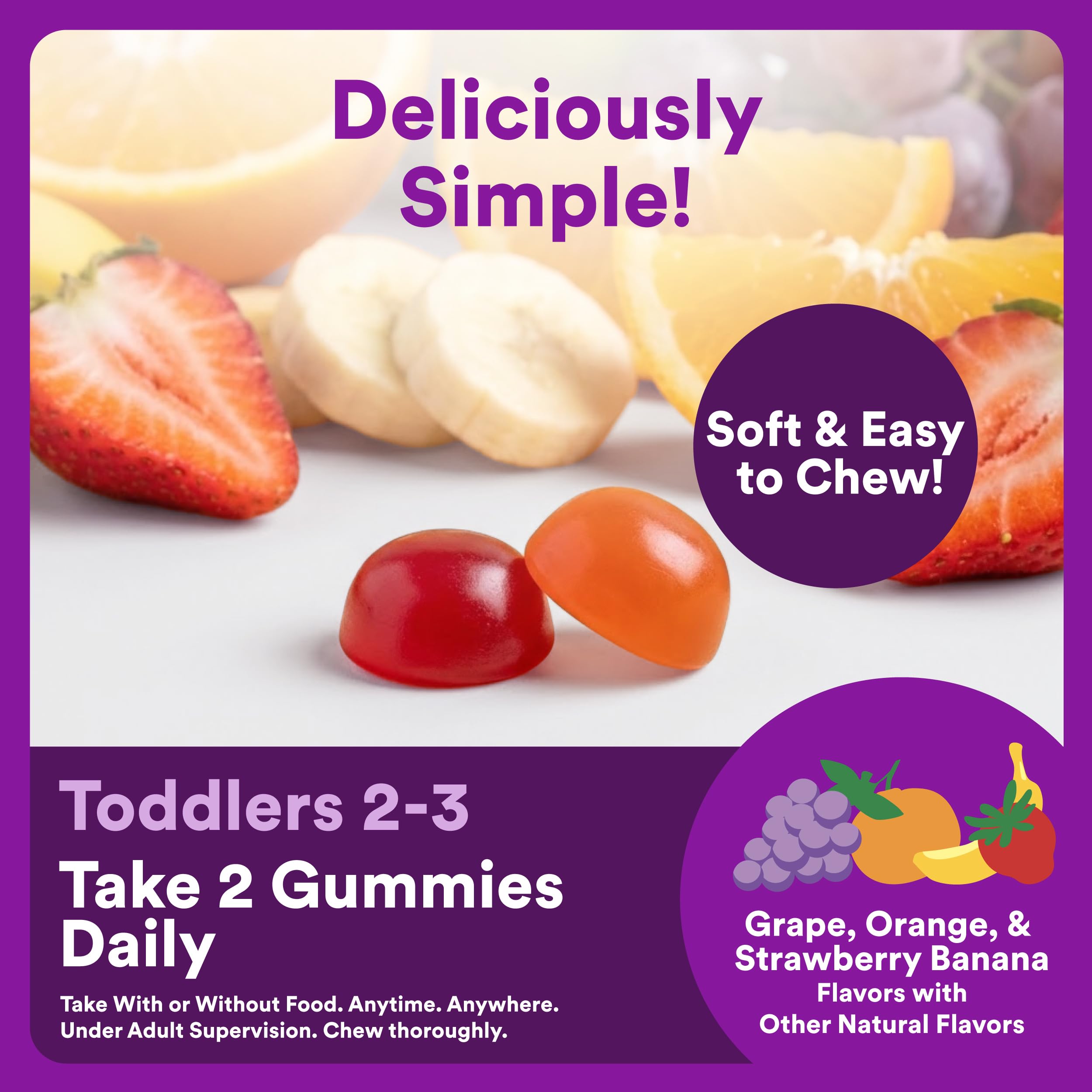 SmartyPants Toddler Multivitamin Gummies with Omega-3

