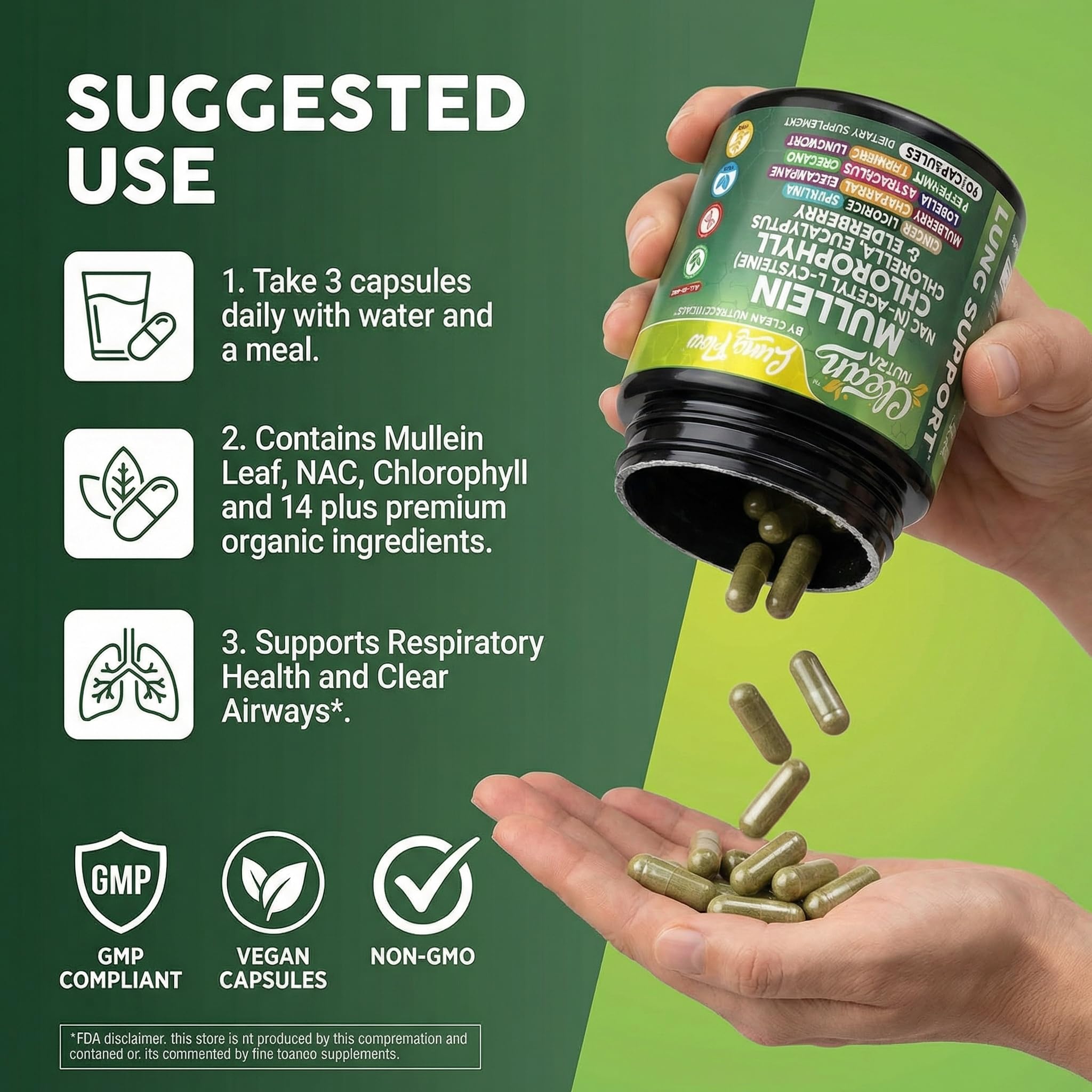 Clean Nutra Respiratory Support Capsules | Breath Easy

