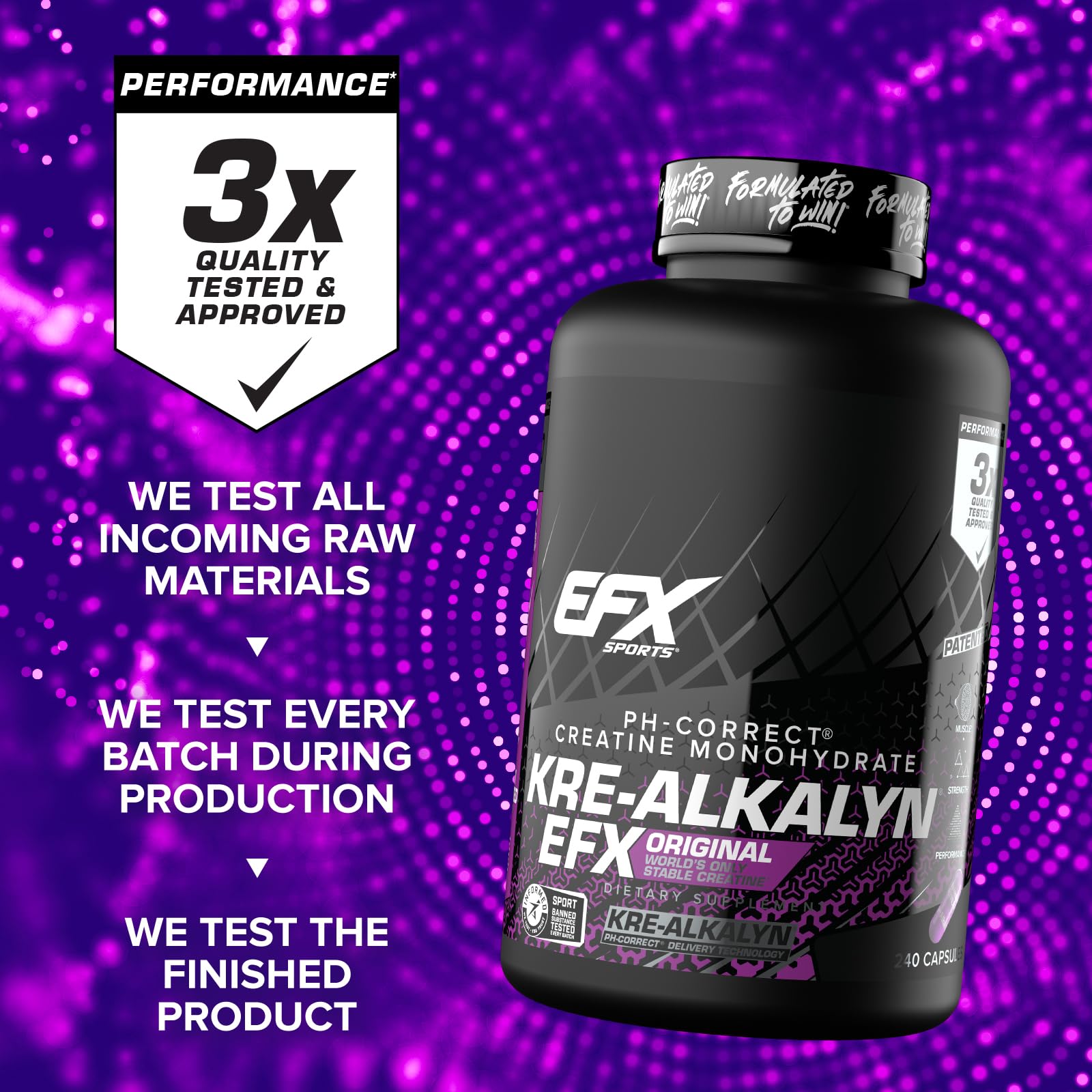 EFX Kre-Alkalyn EFX pH-Correct Creatine Pills

