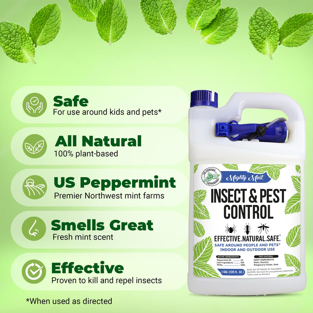 Mighty Mint Peppermint Oil Pest Repellent Spray - Pet-Safe

