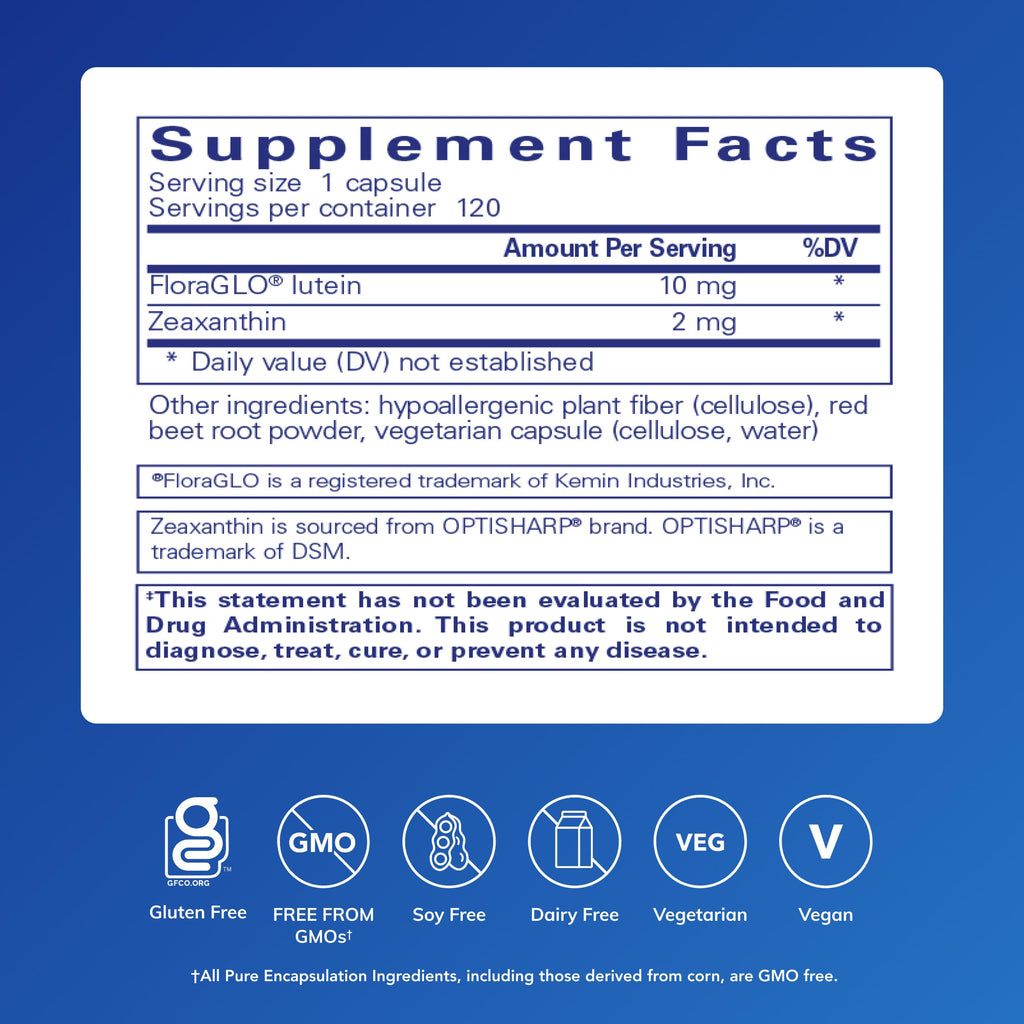 Pure Encapsulations Lutein & Zeaxanthin for Vision

