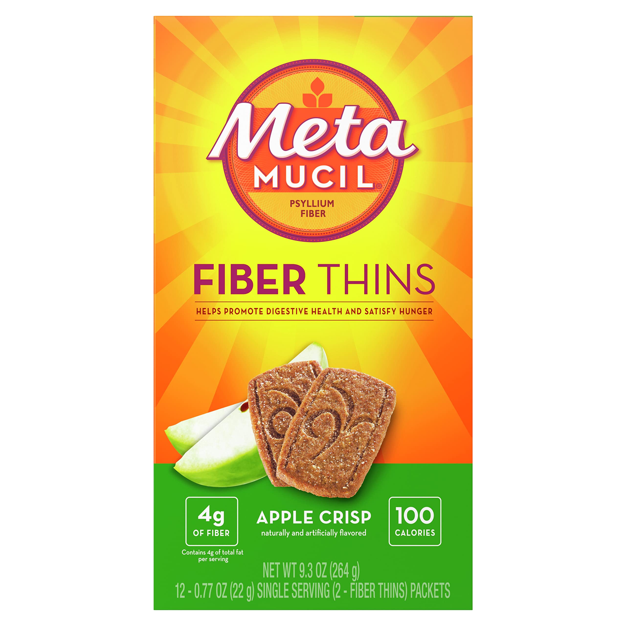 Metamucil Fiber Thins Psyllium Husk Fiber Supplement

