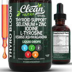 Clean Nutra ThyroBloom Thyroid Support for Women Liquid Drops

