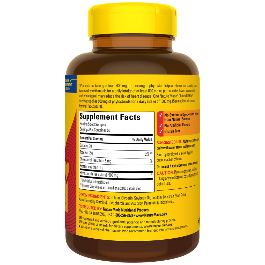 Nature Made CholestOff Plus Heart Health Supplement

