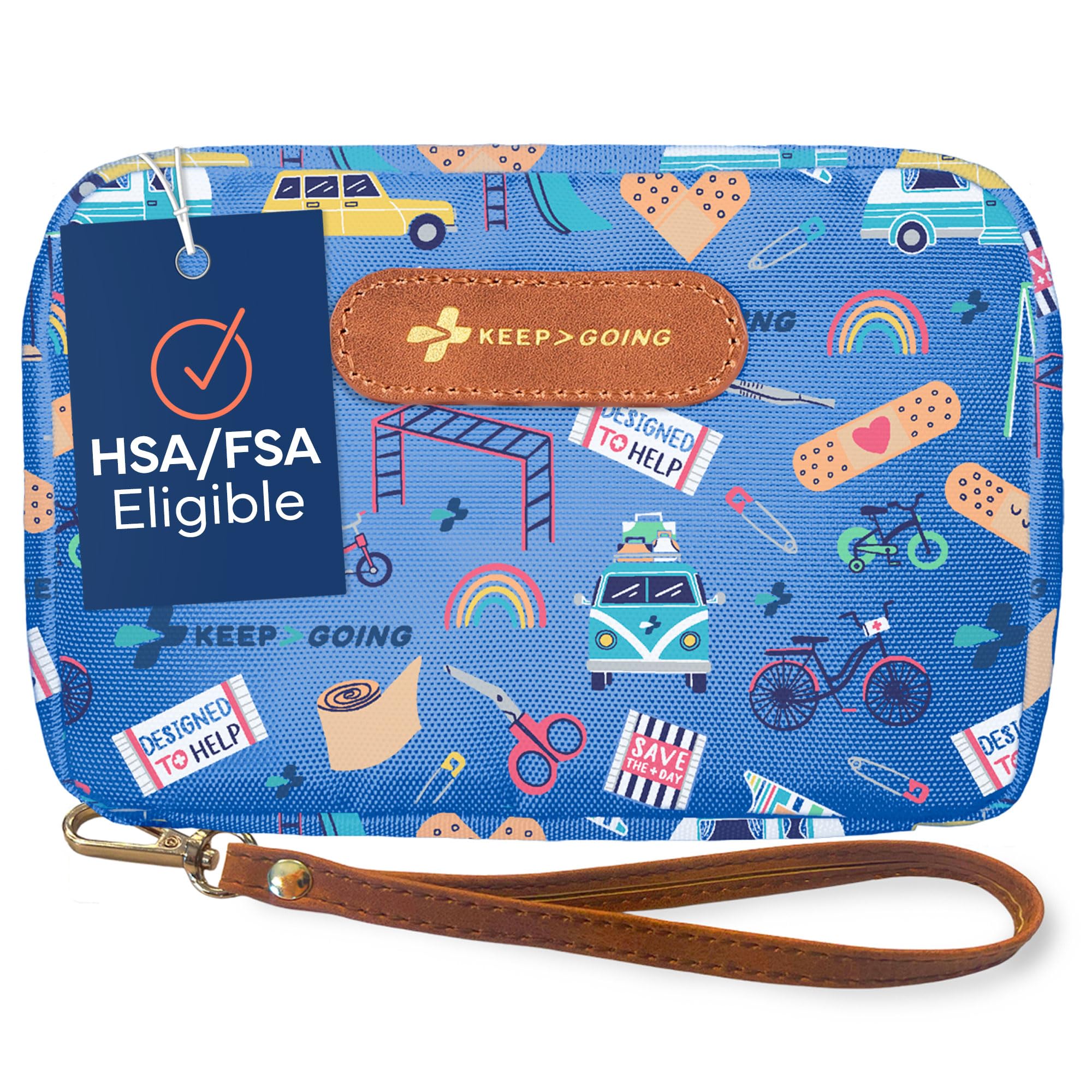 KEEP GOING Travel First Aid Kit – 130 Pc | TSA-Approved

