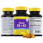 InnovixLabs Vitamin D3 K2 MK4 MK7 for Bone Health

