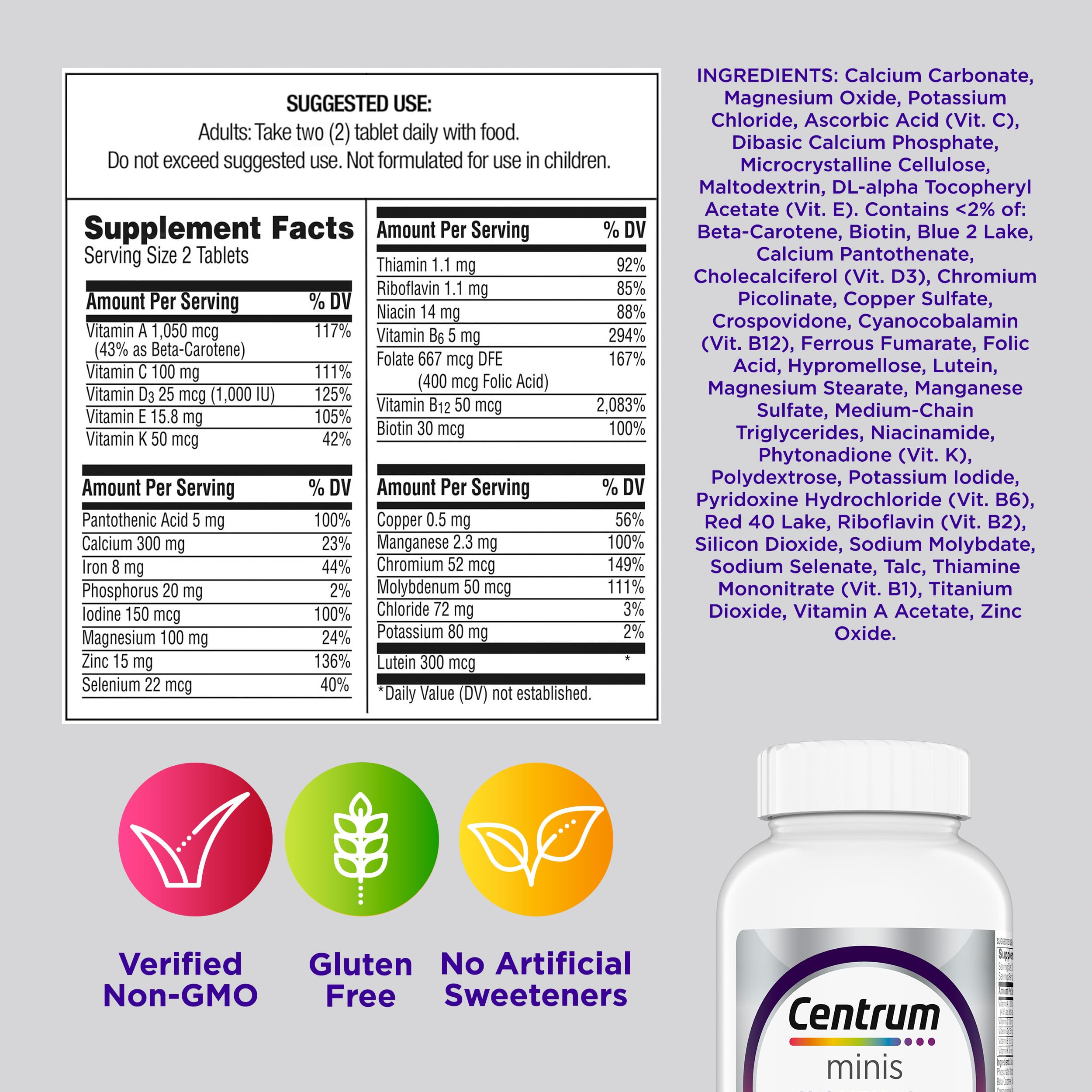 Centrum Silver Women's Multivitamin 50+ | Supports Wellness

