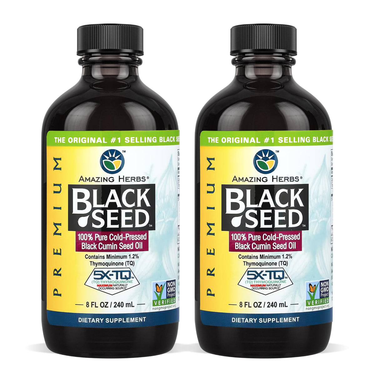Amazing Herbs Black Seed Oil Liquid Dietary Supplement