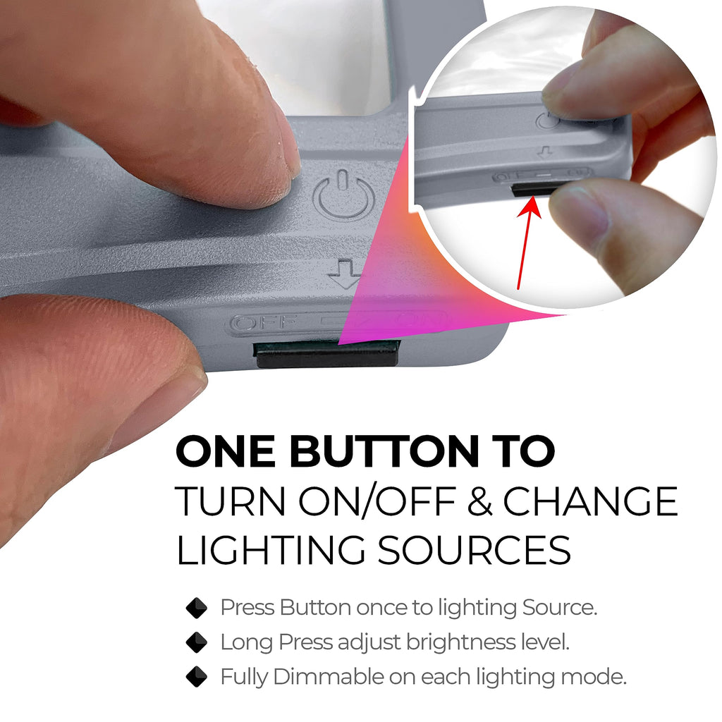 MAGNIPROS 5X LED Page Magnifier Foldable Stand | Read Easily

