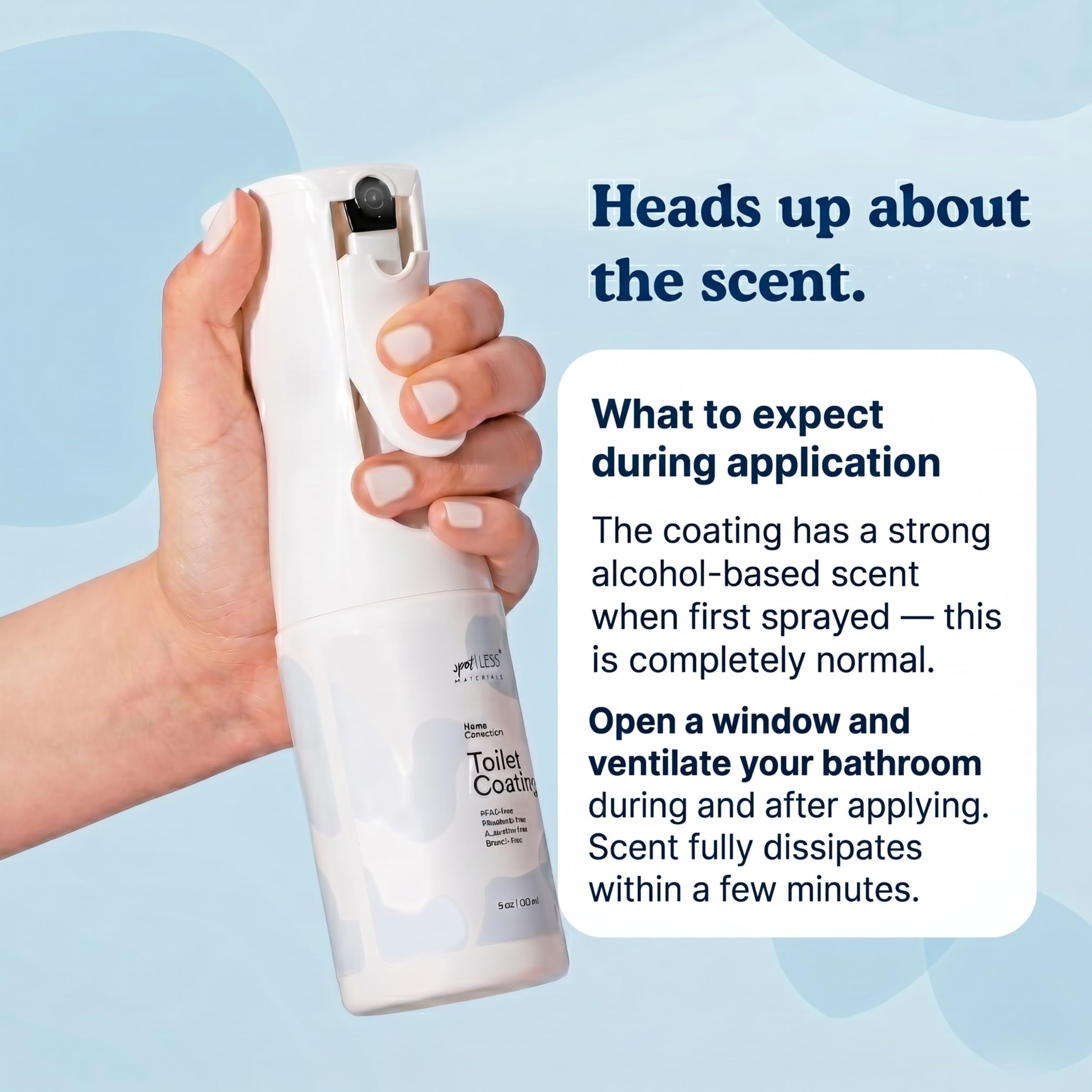 spotLESS MATERIALS Toilet Coating Spray

