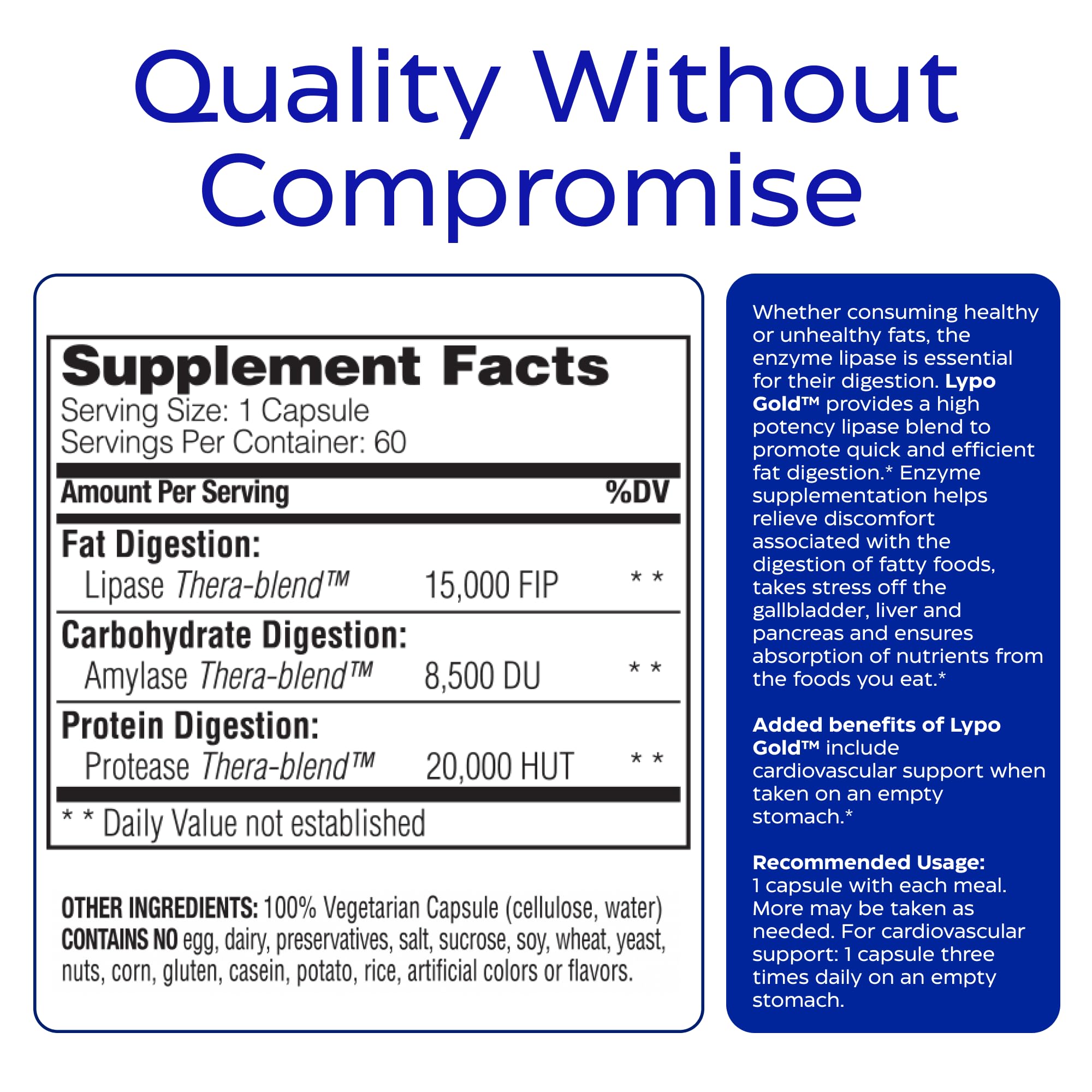 Enzymedica Lypo Gold Digestive Enzymes

