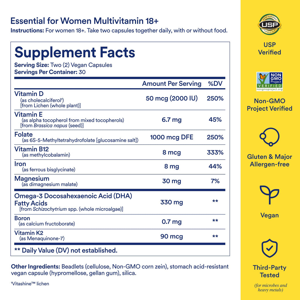 Ritual Women’s 18+ Multivitamin – Vegan & USP Verified

