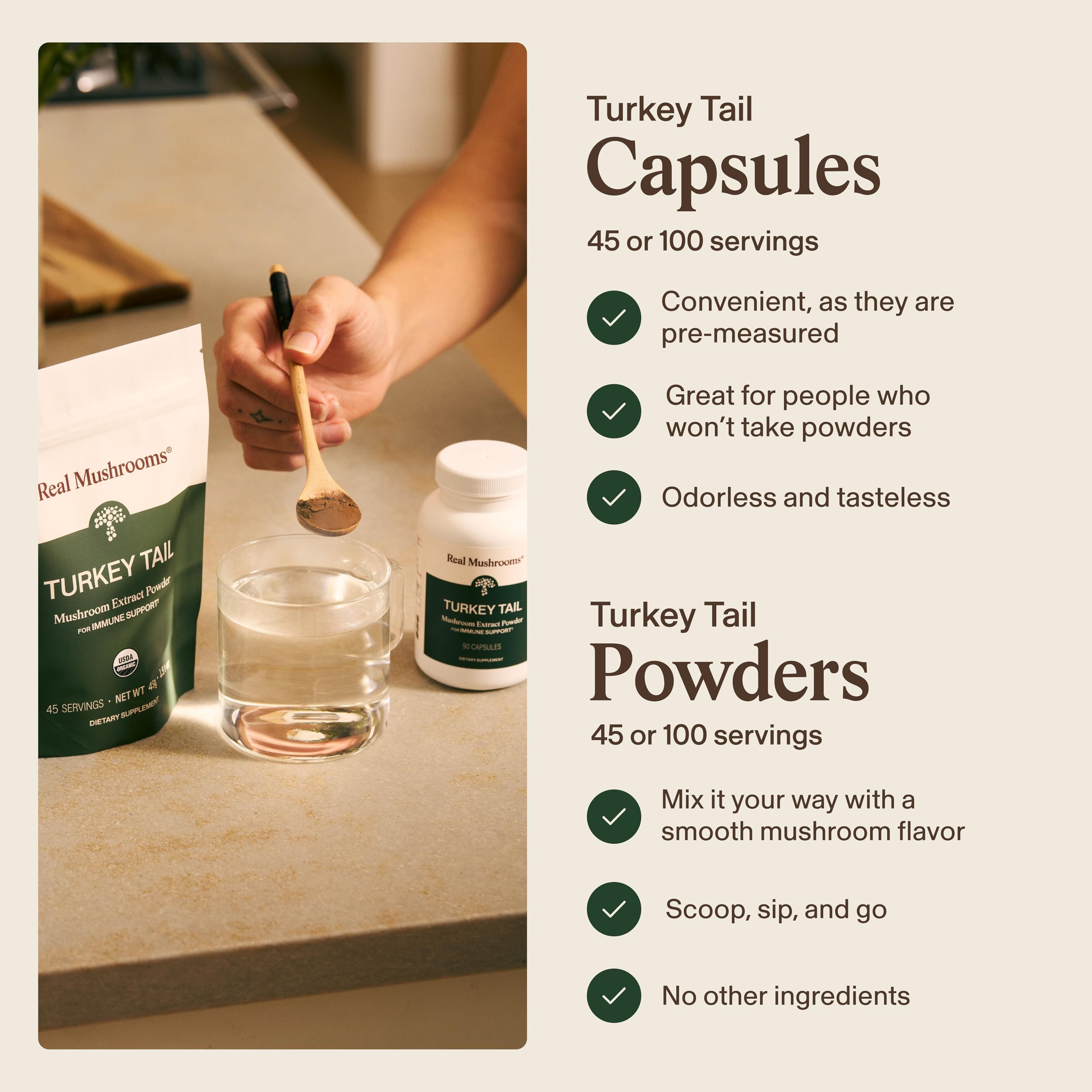 Real Mushrooms Turkey Tail Capsules – Organic Extract

