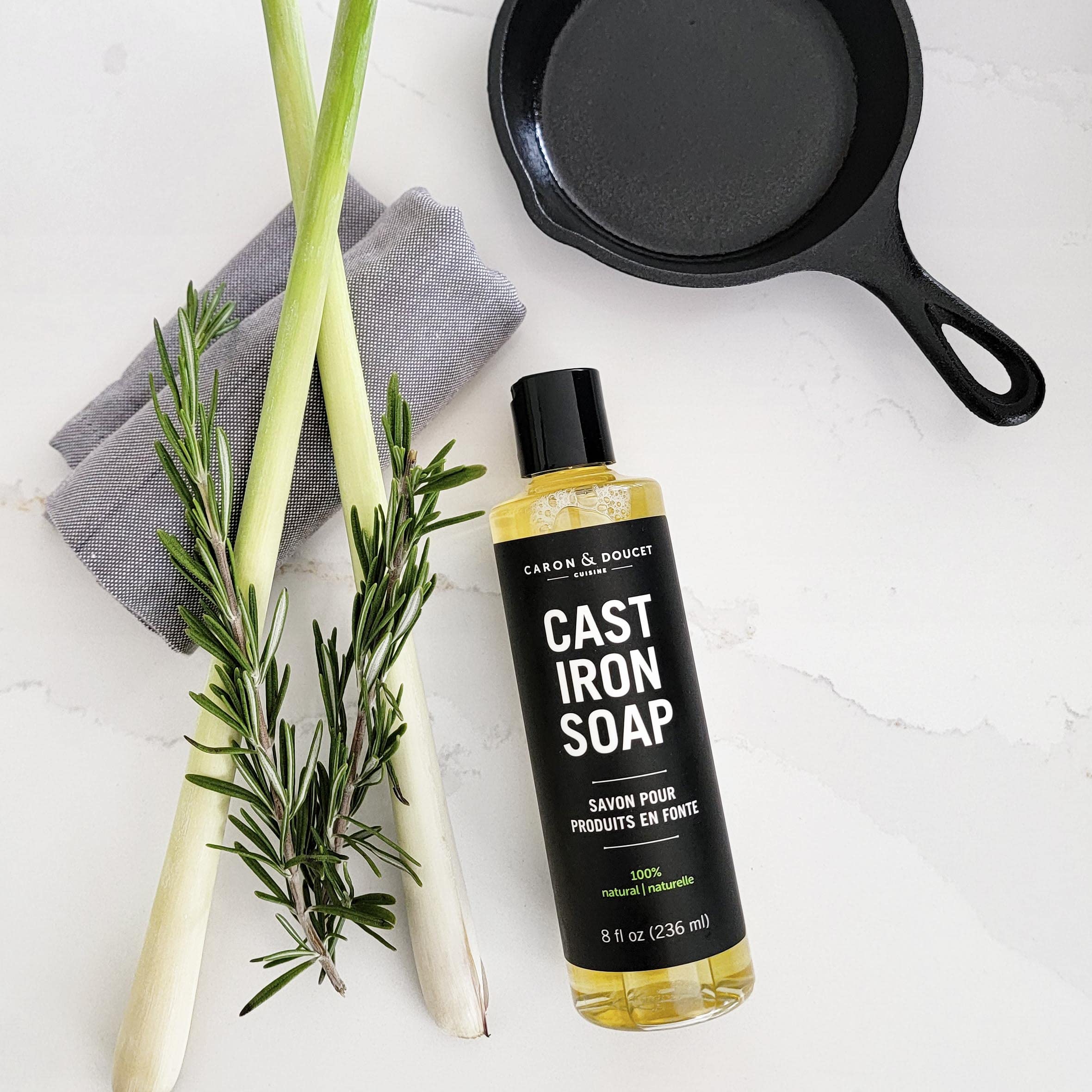 Caron & Doucet Cast Iron Cleaning & Conditioning Set

