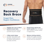 Copper Compression Back Brace - Lumbar Support

