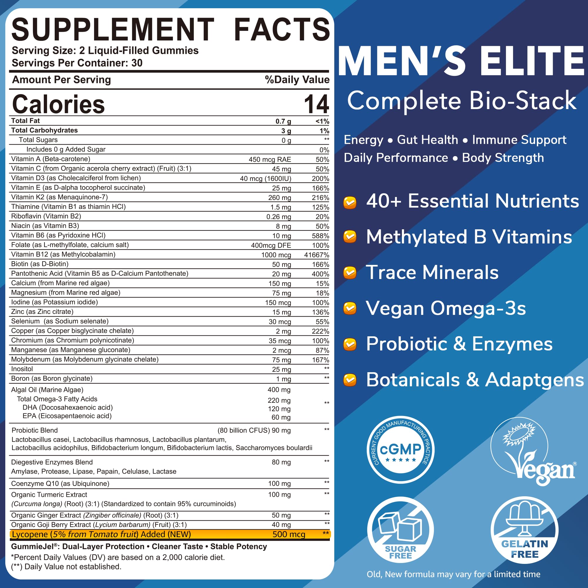 LILICARE Men's Multivitamin Gummies | Daily Support

