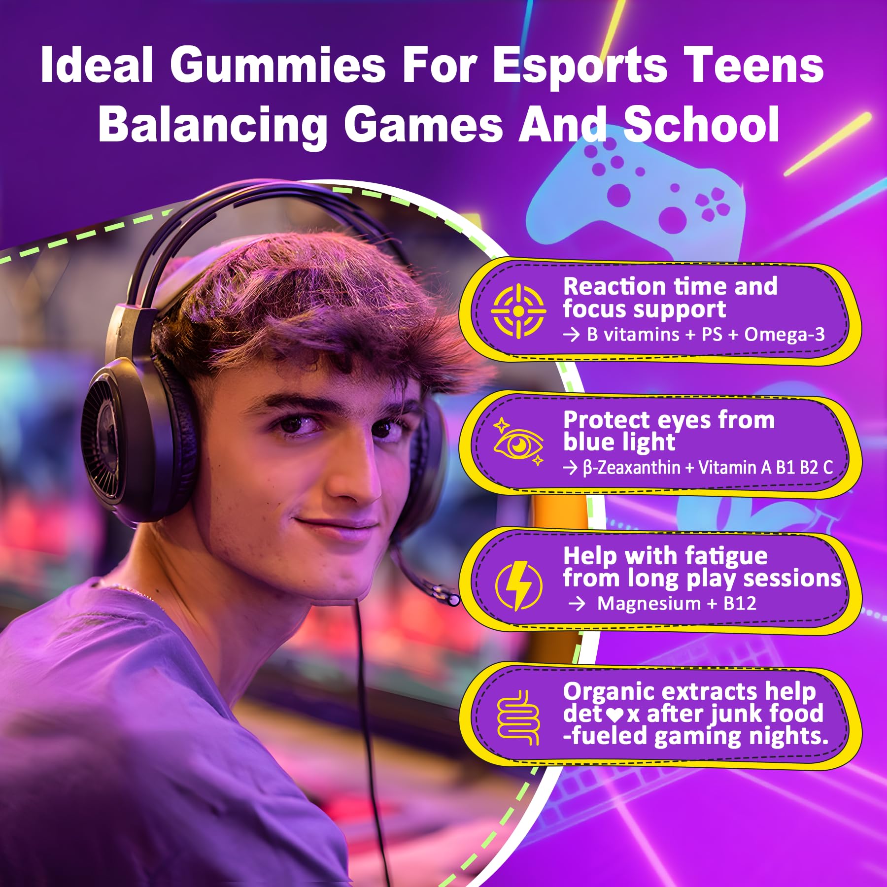 Nextdia Multivitamin Filled Gummies for Teens and Kids

