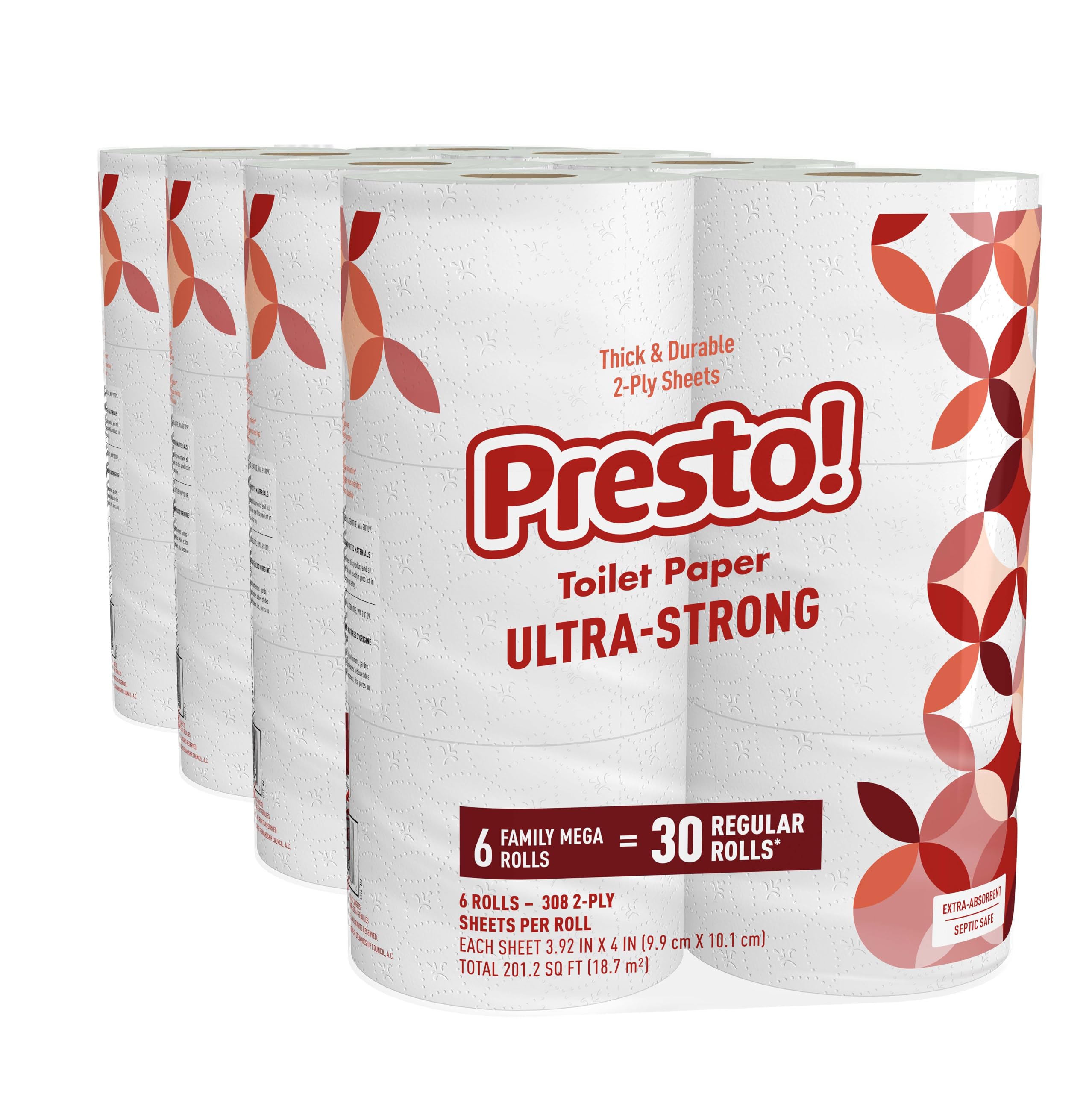 Presto Ultra-Strong 2-Ply Toilet Paper

