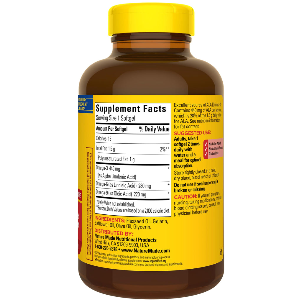 Nature Made Triple Omega 3-6-9 Softgels - Heart Health

