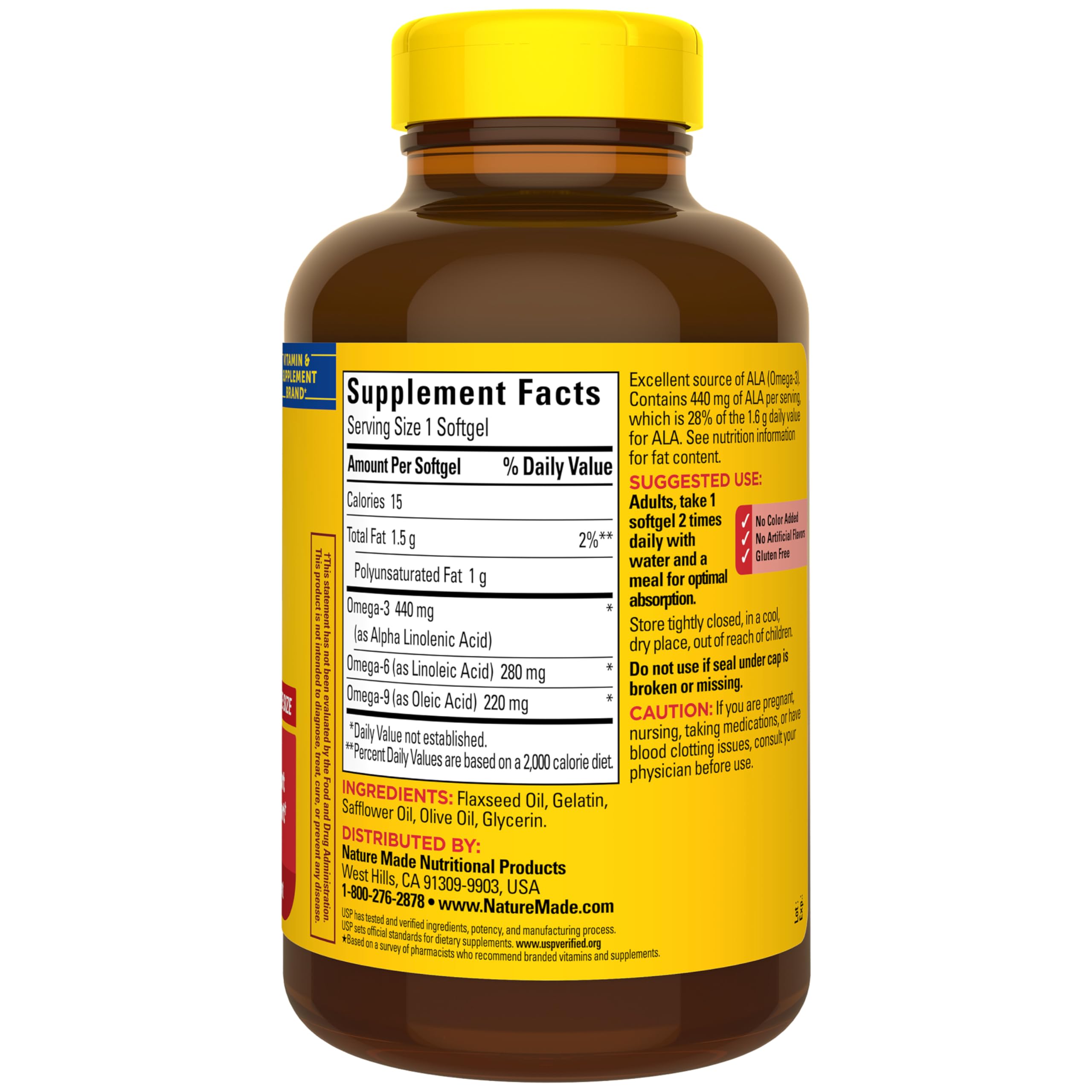 Nature Made Triple Omega 3-6-9 Softgels - Heart Health

