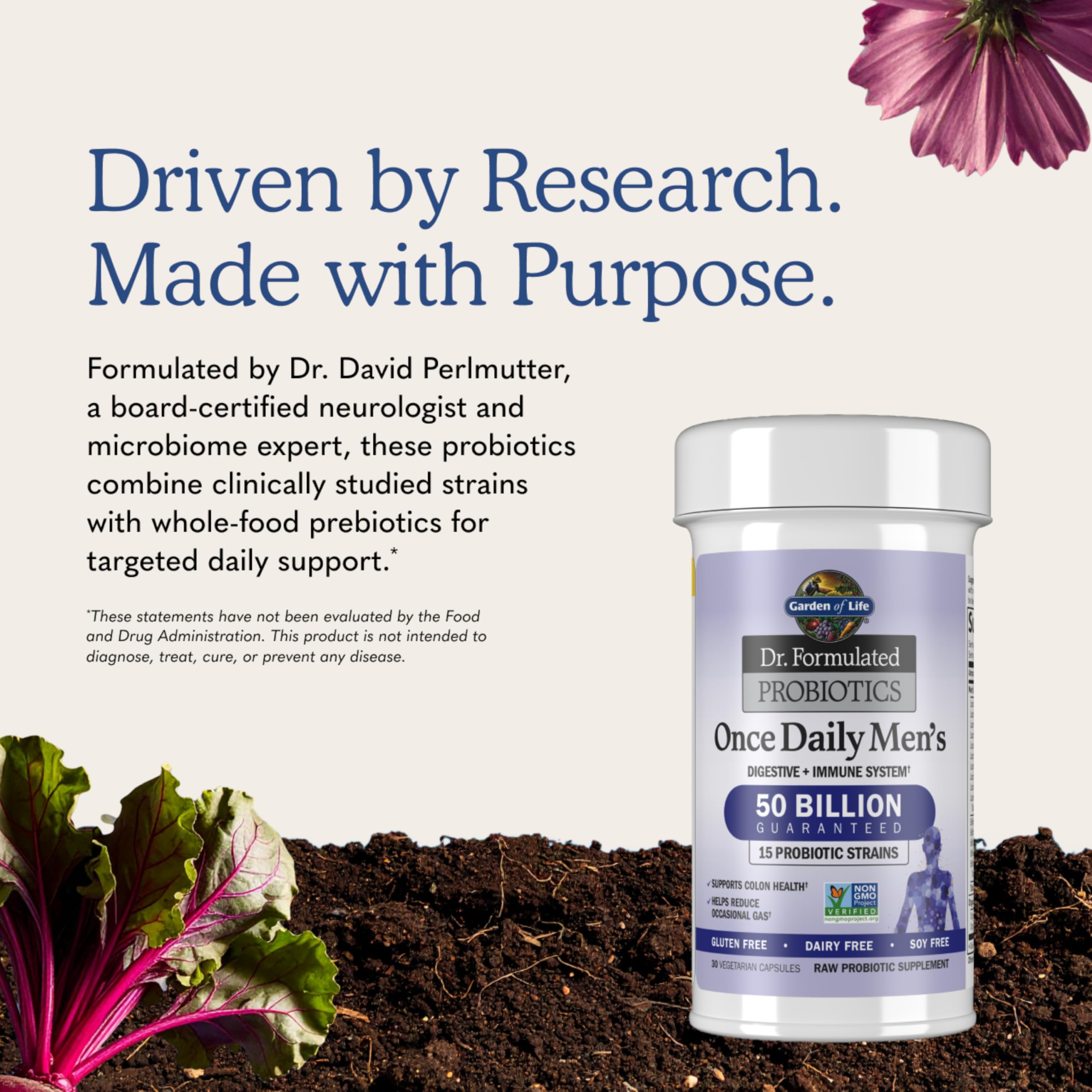 Garden of Life Probiotics for Men Formulated 50 Billion CFU

