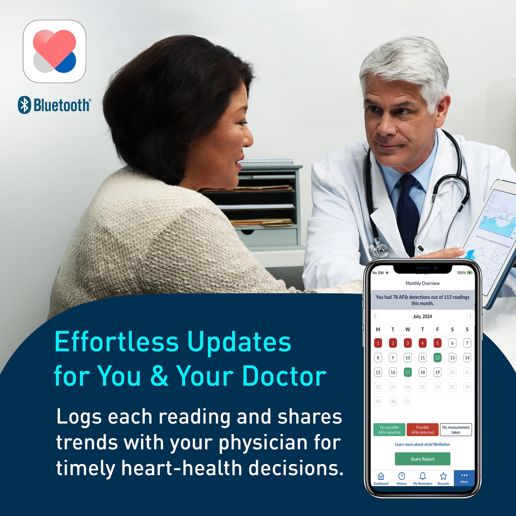 OMRON Wireless Wrist Blood Pressure Monitor with Connect App

