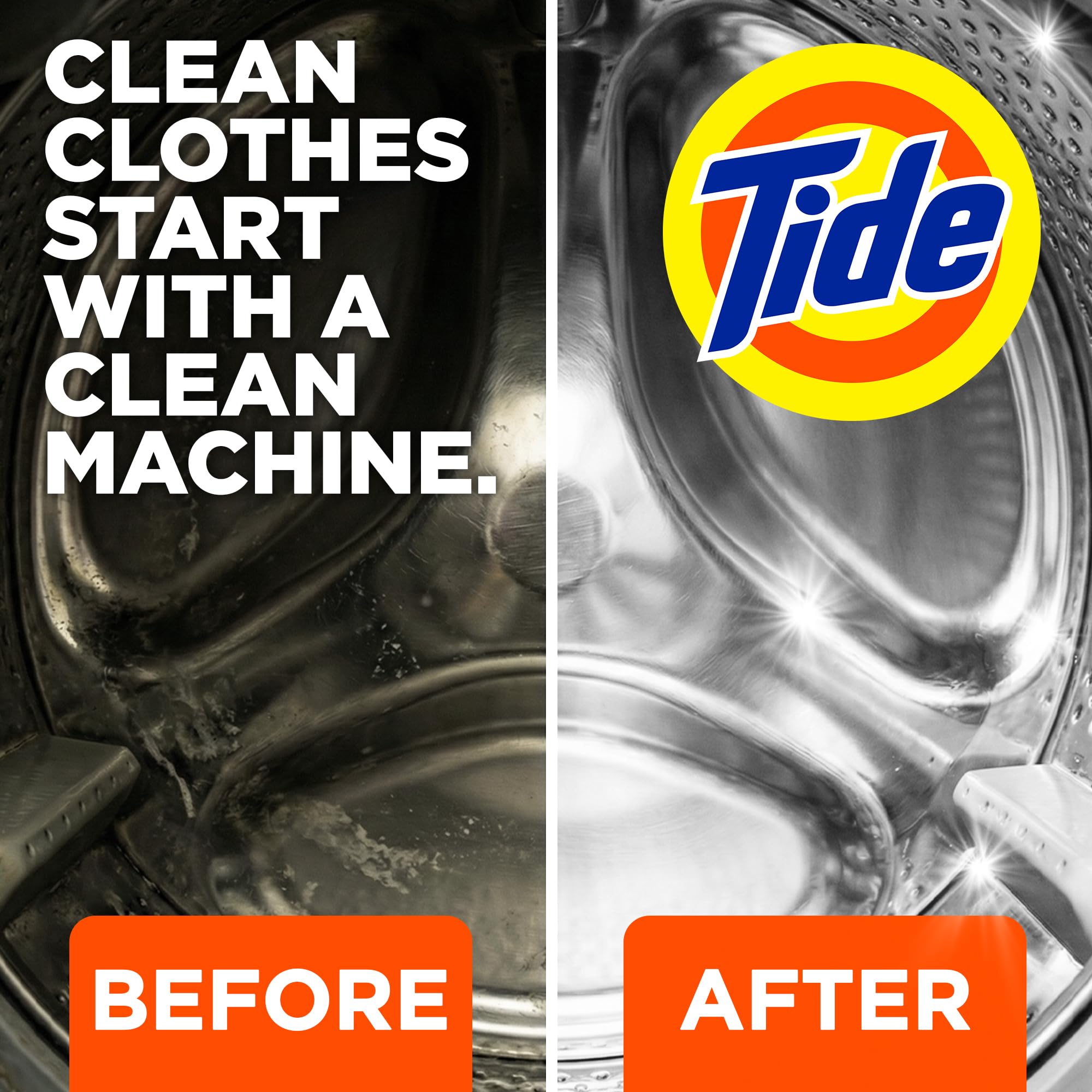 Tide Washing Machine Cleaner with Oxi - Front & Top Loaders

