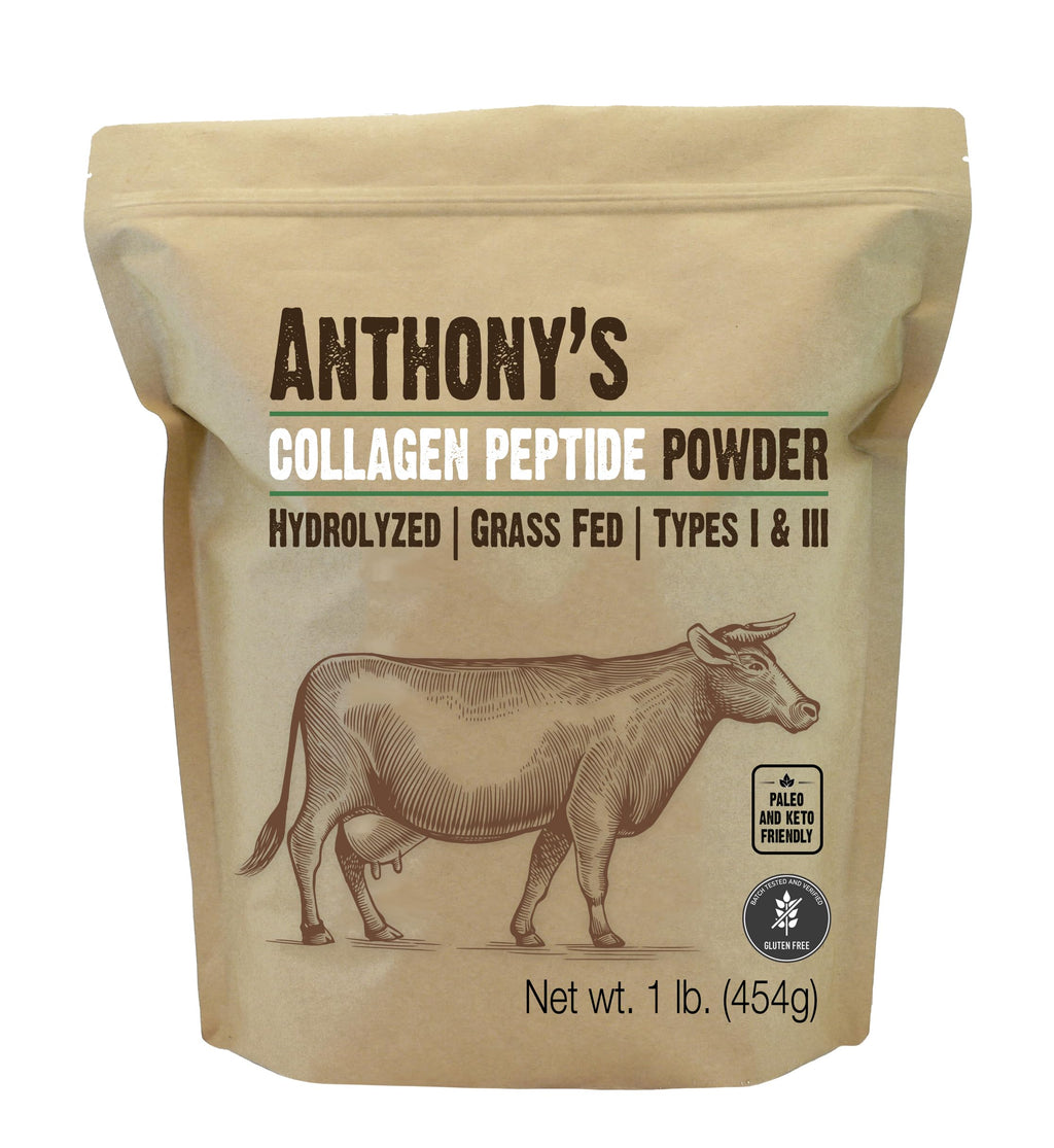 Anthony's Collagen Peptide Powder – Hydrolyzed, Gluten Free

