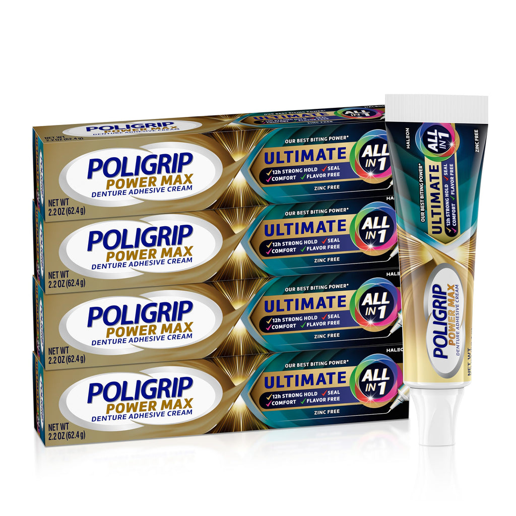 Poligrip Power Max Ultimate All-In-1 Denture Adhesive Cream

