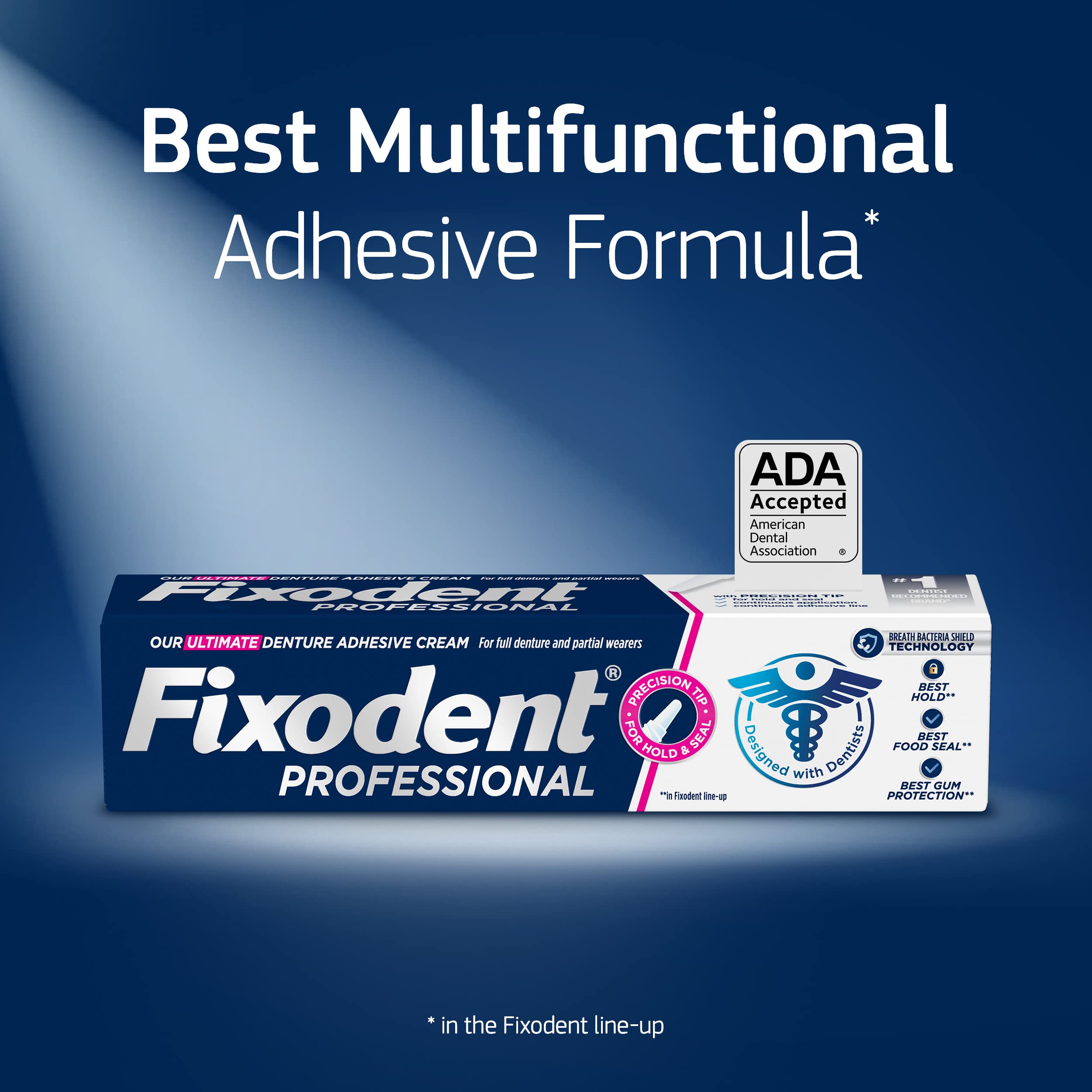 Fixodent Professional Denture Adhesive for All-Day Hold

