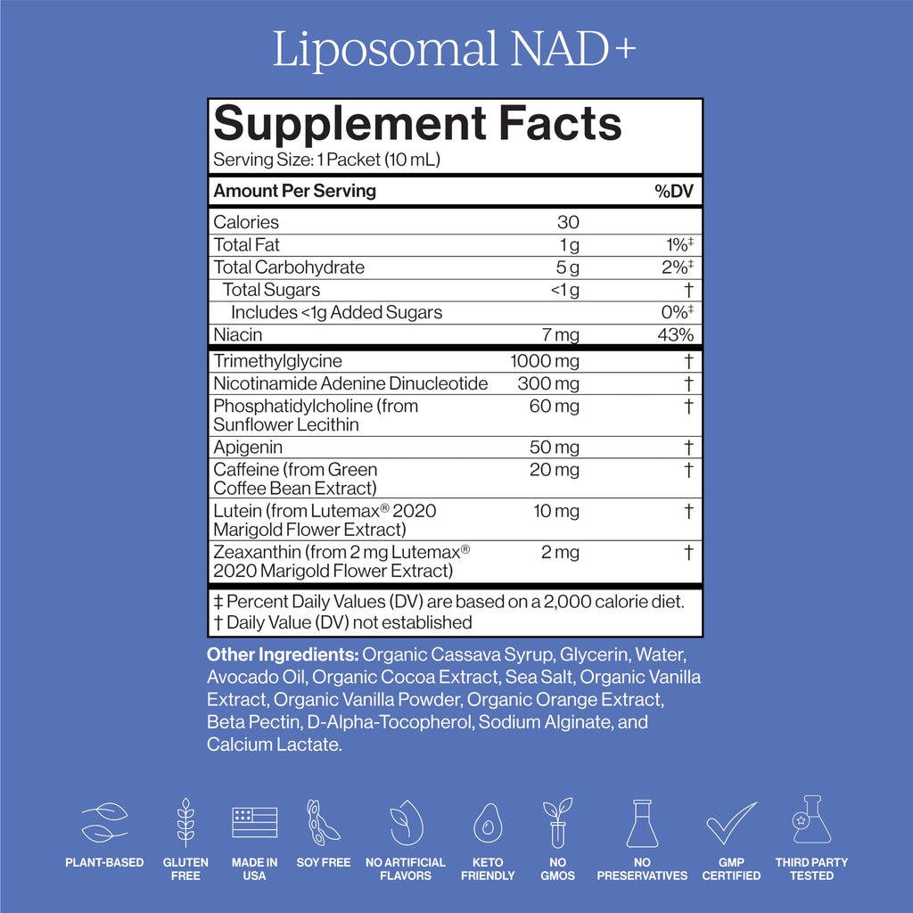 Cymbiotika Liposomal NAD Supplement for Cellular Energy


