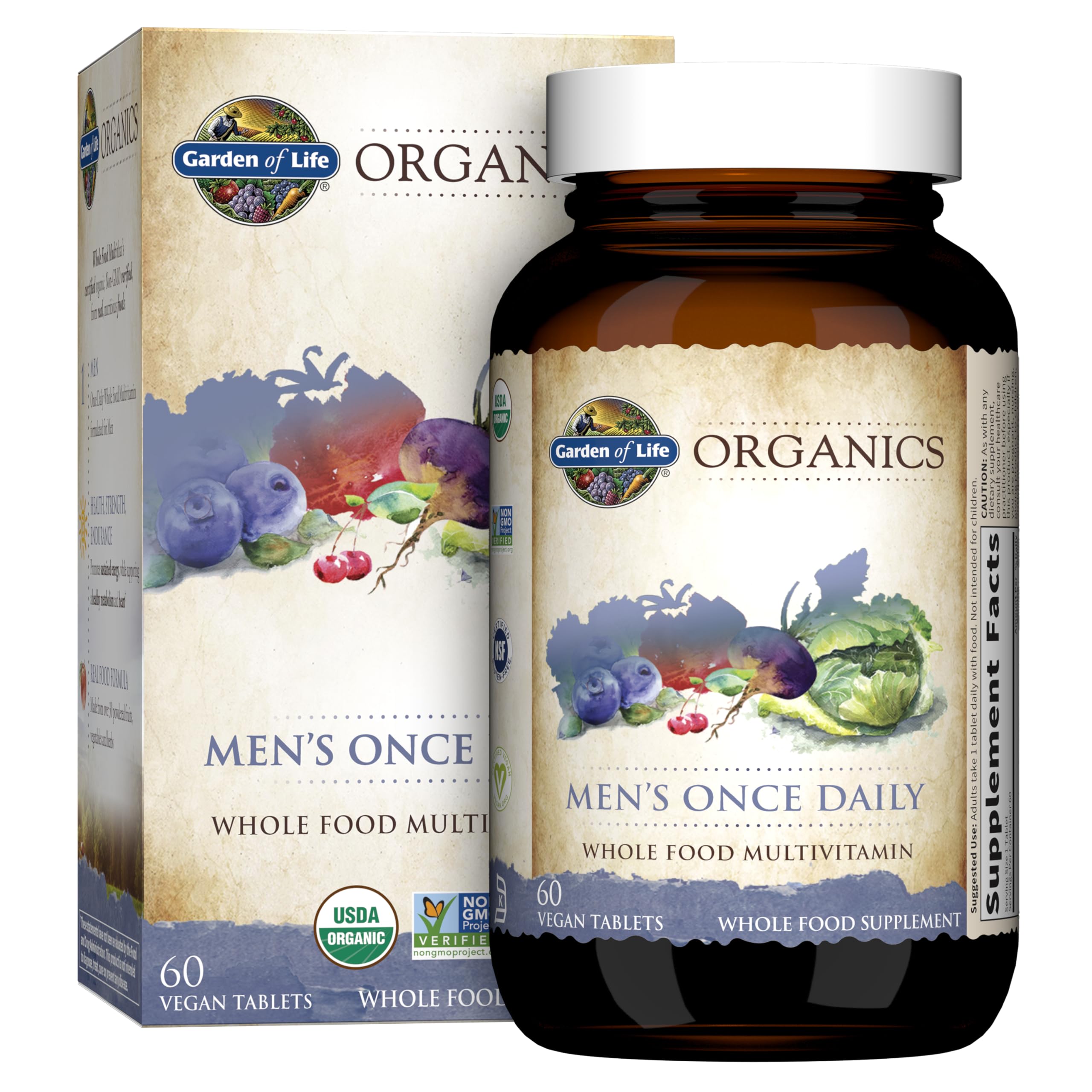 Garden of Life Men's Whole Food Multivitamin | Once Daily

