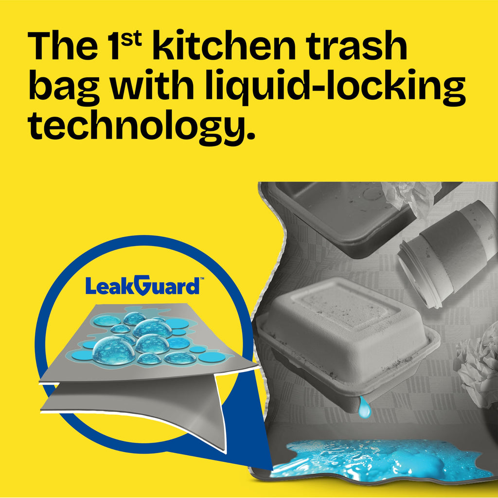 Glad ForceFlex MaxStrength LeakGuard Kitchen Trash Bags

