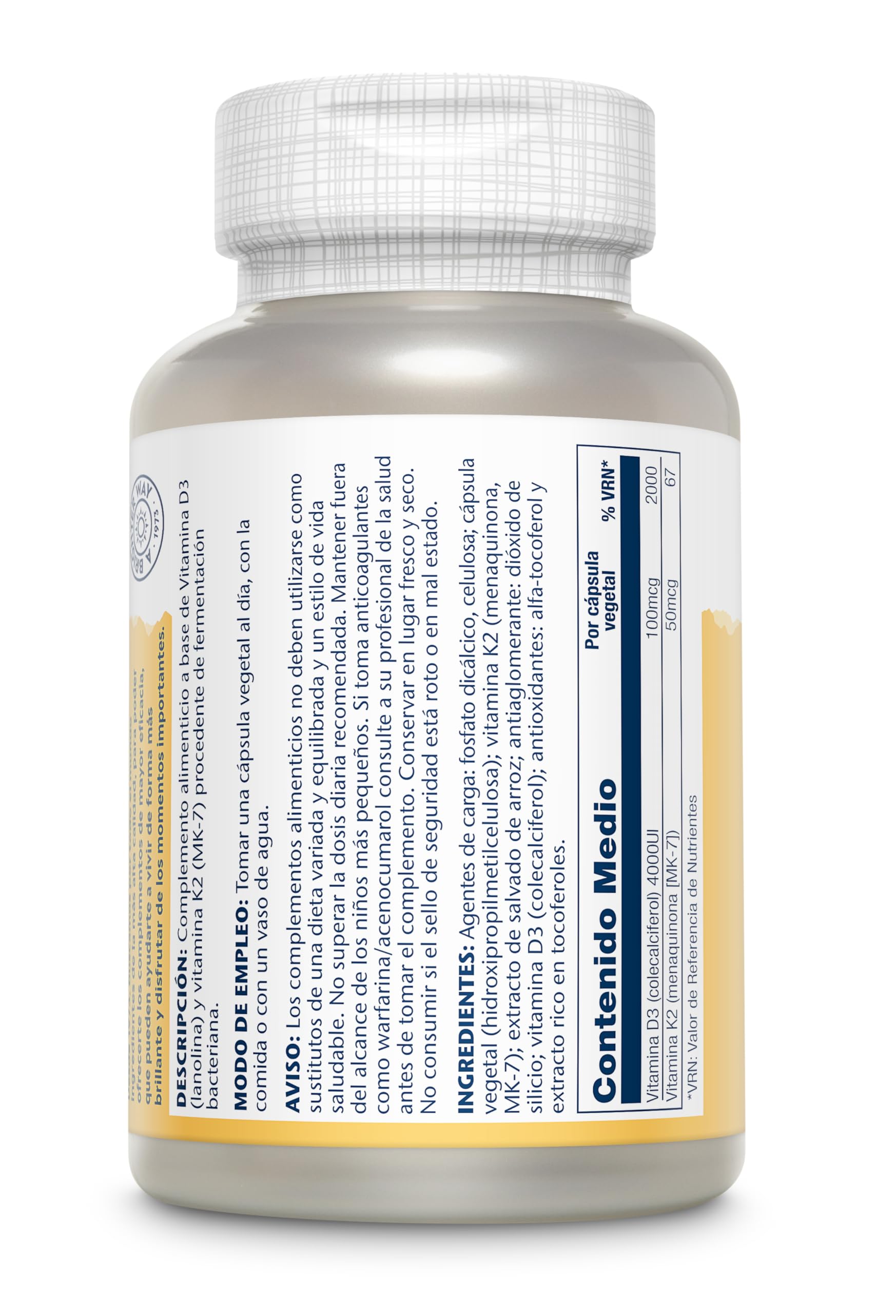 Solaray Vitamin D3 K2 Supplement | Bone Health & Immunity

