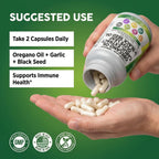 Clean Nutra Oregano Oil Immune Support Garlic Olive Leaf

