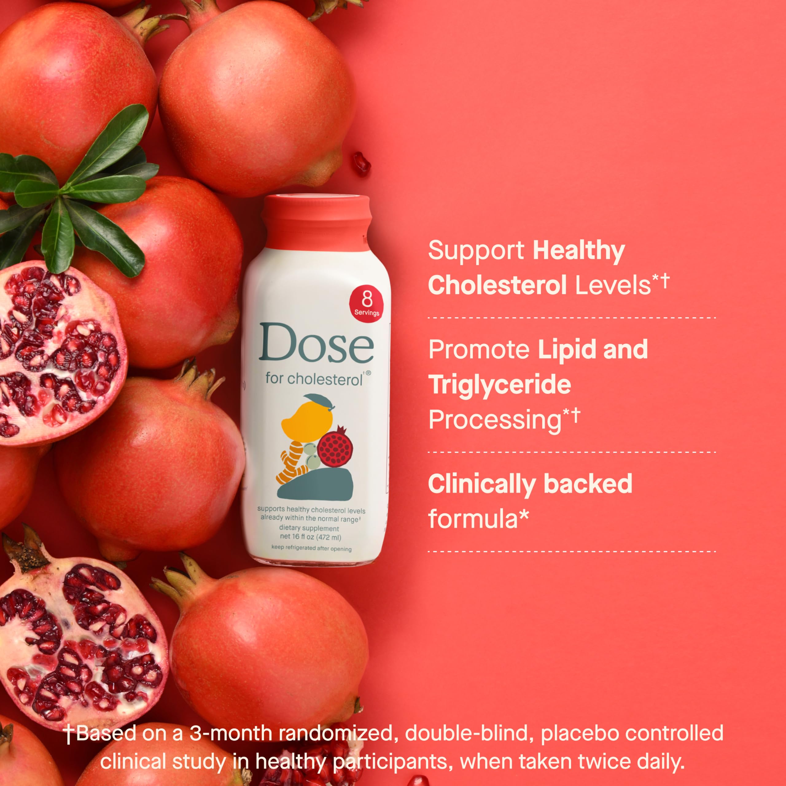 Cholesterol Support Supplement with CoQ10 and Pomegranate

