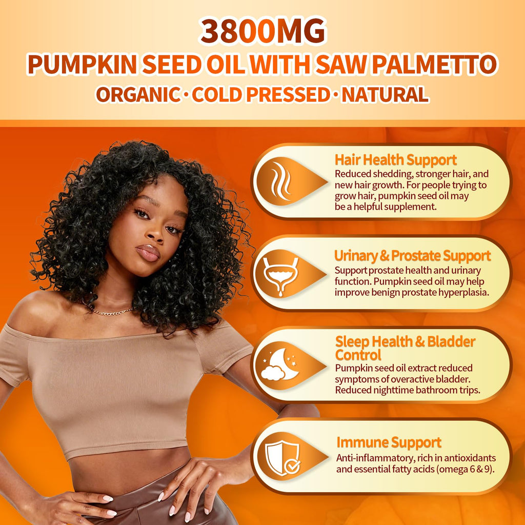VivoNu Pumpkin Seed Oil with Saw Palmetto for Prostate

