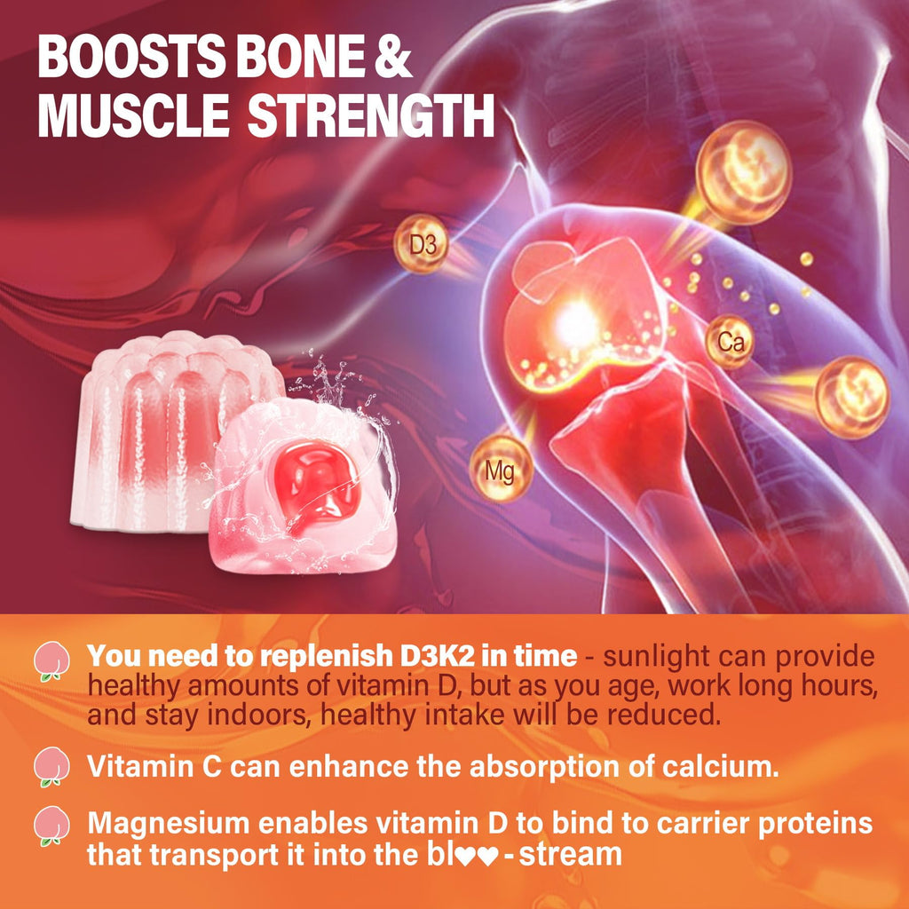Vitamin D3 K2 Gummies for Bone Support – Vegan


