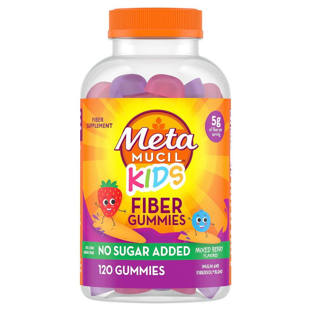 Metamucil Kids Fiber Gummies No Sugar Added | Plant-Based Fiber

