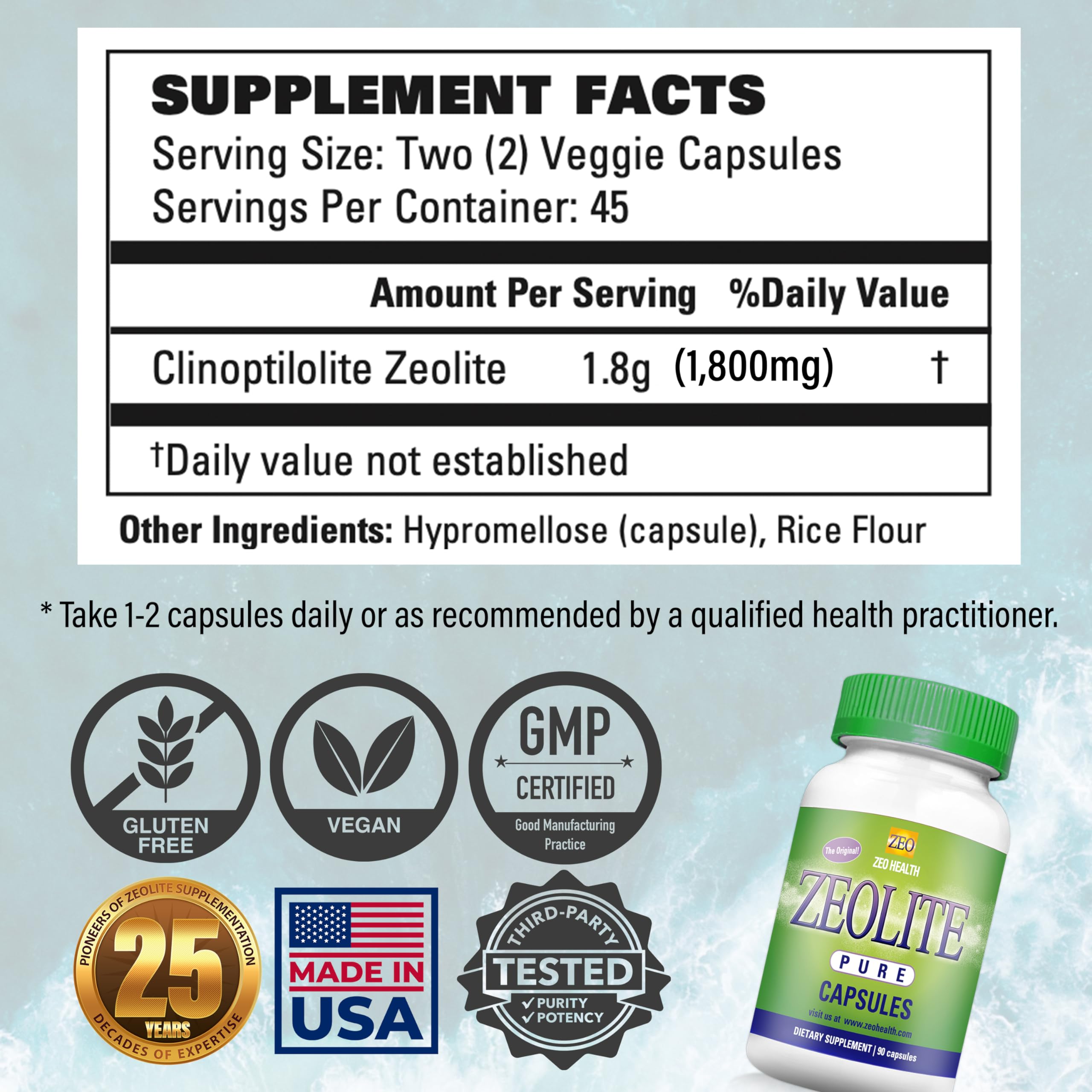 Zeolite Pure Capsules Detox for Full-Body Cleanse

