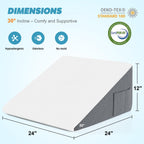 Yojoker Memory Foam Wedge Pillow for Sleeping & Bed Rest

