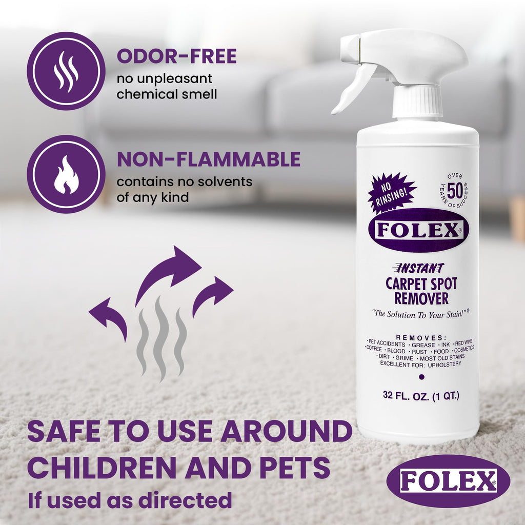 FOLEX Instant Carpet Spot Remover - Stain Elimination

