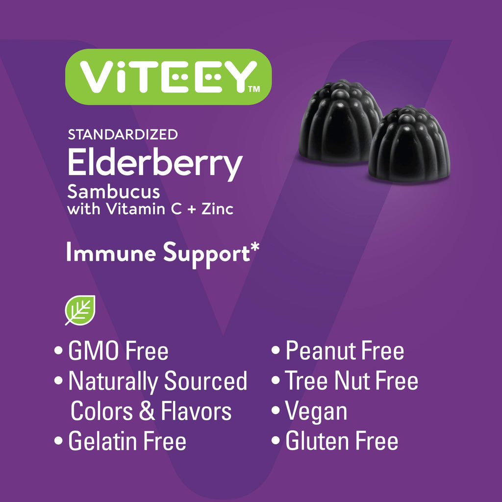 Viteey Sambucus Elderberry Gummies – Immunity Support

